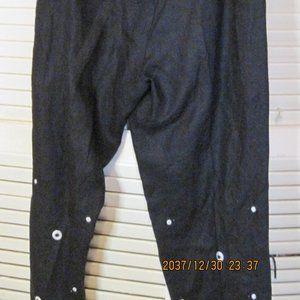 GREAT SHAPE  Peter Martin black linen dressy pants sz 8